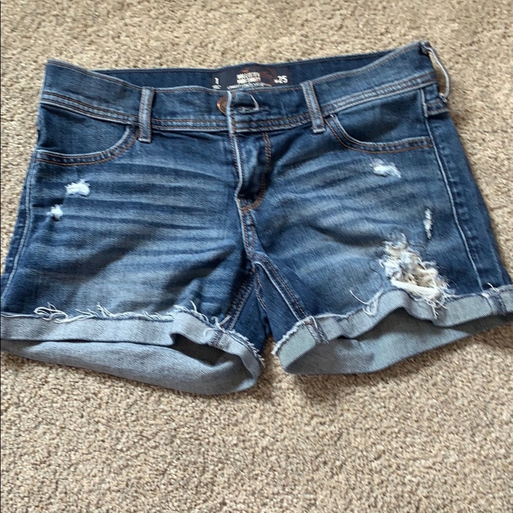 ripped jean shorts